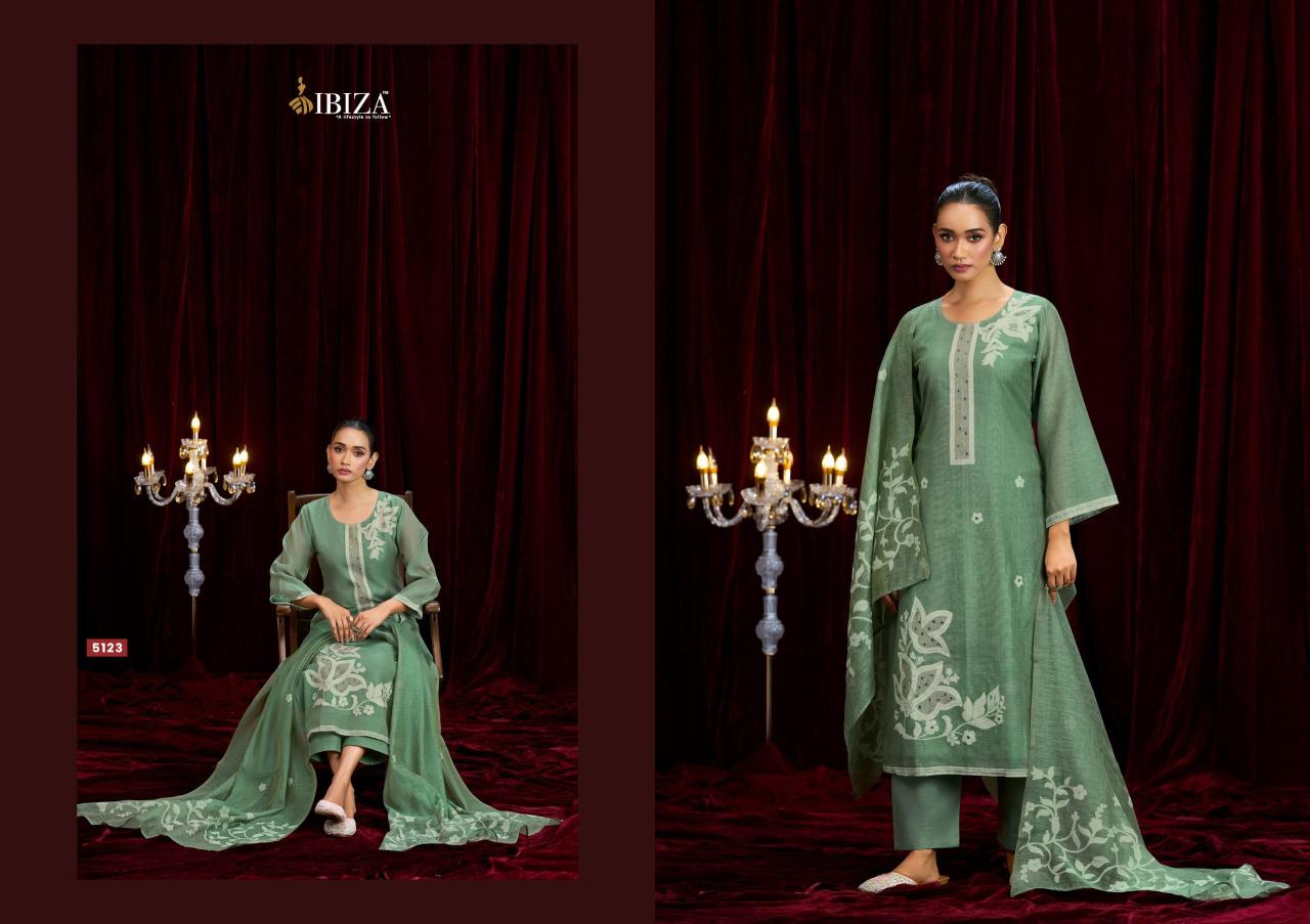 Ibiza kaifiya designer dress materials wholesale